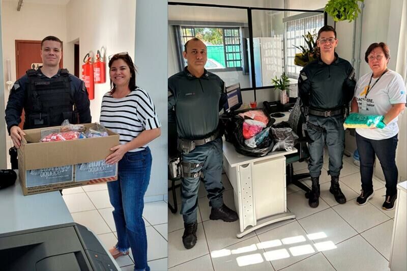 Imagem de compartilhamento para o artigo Polícia Militar entrega doações de roupas de frio e cobertores em Chapadão do Sul, Costa Rica e Paraíso das Águas da MS Todo dia